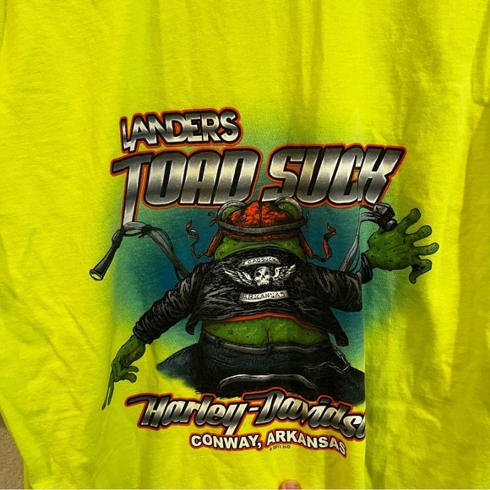 Harley Davidson XLarge Landers Toad Suck Conway Arkansas t-shirt